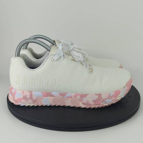 NoBull Impact White/Pink Athletic Training Shoes Women’s Size 6.5 - Picture 4 of 12